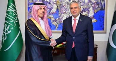 Dar, Saudi Foreign Minister Discuss Regional Developments, Pledge to Deepen Ties