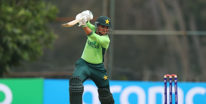 Pakistan U19 beat Scotland U19 by six wickets in 12th ICC U19 World Cup match.