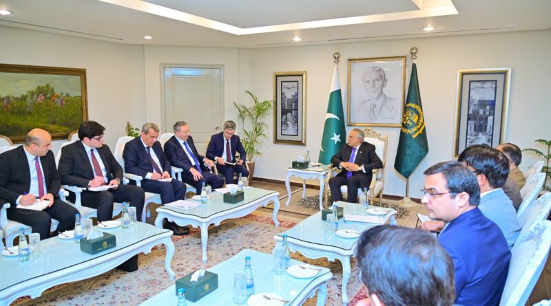 Ishaq Dar Meets Azerbaijani Presidential Representative in Islamabad