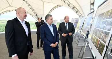 Ilham Aliyev of Azerbaijan visited Heyvali village