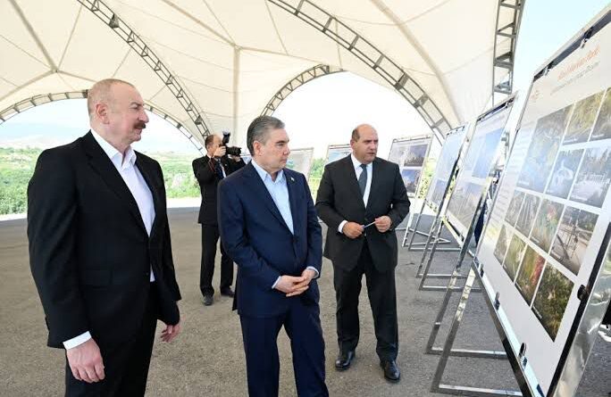 Ilham Aliyev of Azerbaijan visited Heyvali village