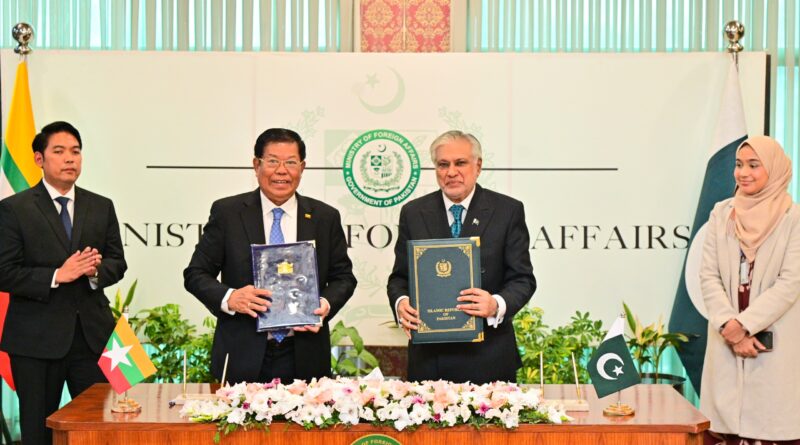 Pakistan Myanmar dialogue focuses on cooperation and regional stability