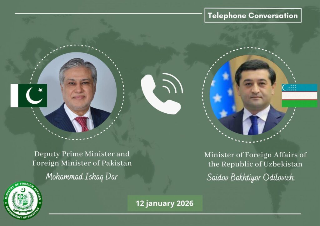 Dar, Uzbek Foreign Minister Confer by Phone