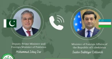 Dar, Uzbek Foreign Minister Confer by Phone