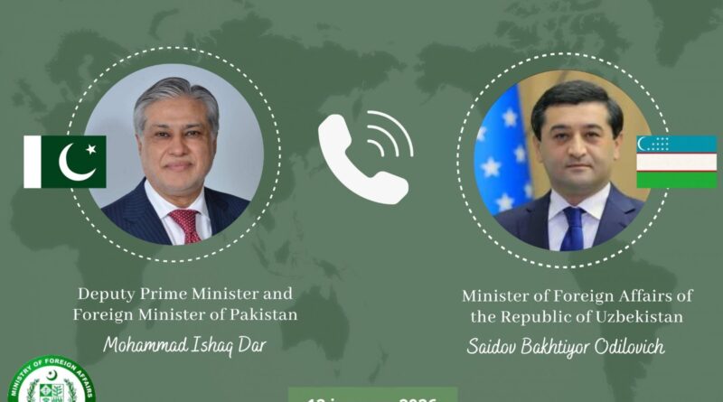 Dar, Uzbek Foreign Minister Confer by Phone