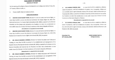 Parliament to Convene Joint Session Tomorrow to Consider Key Bills