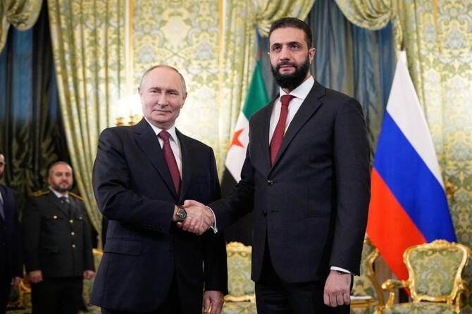 Sharaa-Putin Meeting Focuses on Bilateral Ties and Middle East Security