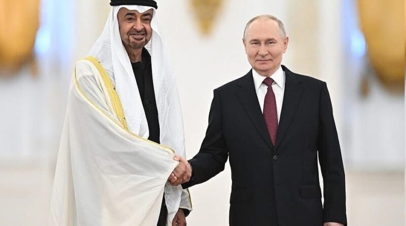 Putin, UAE President Open Strategic Talks in Moscow