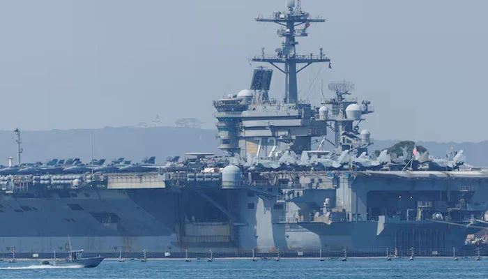 US carrier strike group arrives in Middle East amid Iran tensions