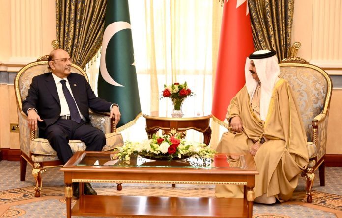 President Zardari Meets Bahraini King