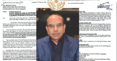 CDA Issues Show-Cause Notice to Bahria Town Over Alleged Illegal Use of Public Parks