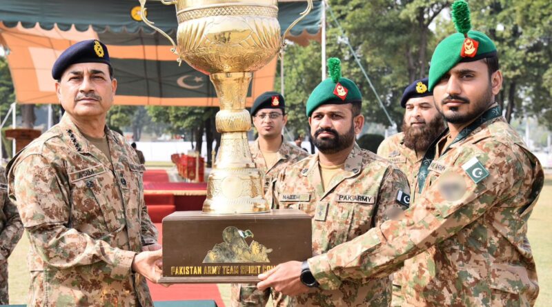 COAS Praises Professional Excellence at Pakistan Army Team Spirit Competition