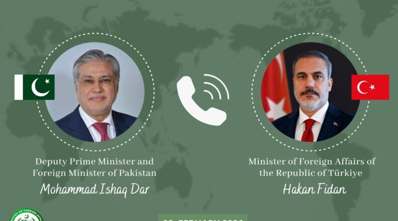 Ishaq Dar, Turkish FM Discuss Terror Attack and Bilateral Ties