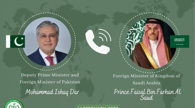 Pakistan, Saudi Arabia Pledge Continued Diplomatic Coordination