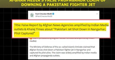 Pakistan Rejects Claims of Downed Fighter Jet