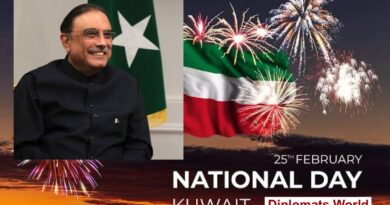 President Zardari Congratulates Kuwait on National Day