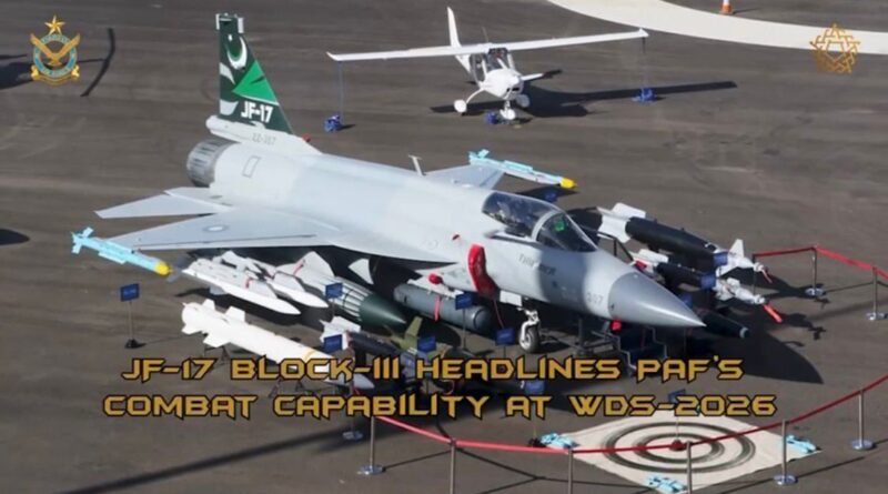 PAF Presents JF-17 Block-III, Super Mushshak at World Defence Show 2026