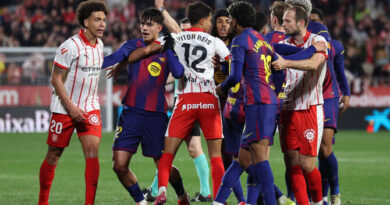 Barca suffer title defense blow in Girona derby defeat