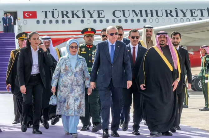 Turkish President Erdogan Arrives in Riyadh for Official Visit