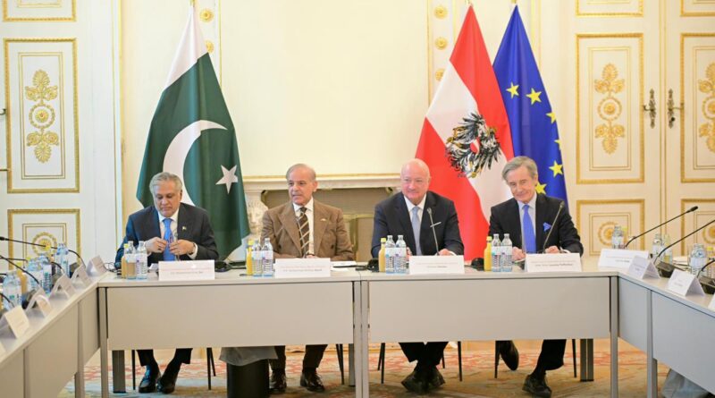 Shehbaz Sharif Meets Austrian Chancellor, Co-Chairs CEOs Forum in Vienna