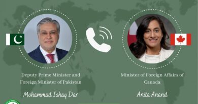 Ishaq Dar, Anita Anand Discuss Pakistan–Canada Cooperation