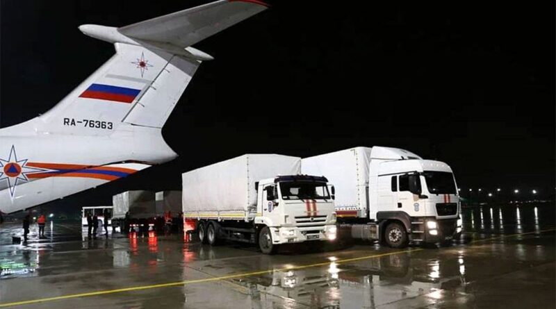 Russia Sends First Humanitarian Aid Shipment to Iran