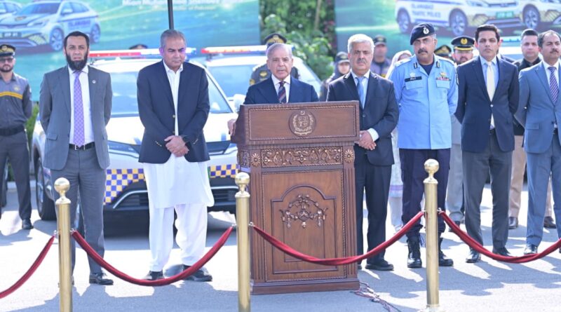 Prime Minister Shehbaz Sharif Launches Police Electric Vehicles