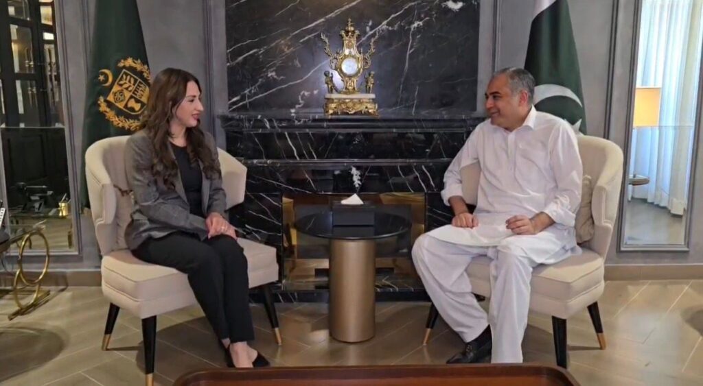 Interior Minister Mohsin Naqvi and U.S. Ambassador Discuss Regional Stability